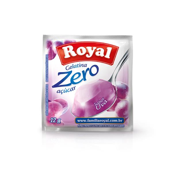 Gelatina Royal Zero Uva (12X12G)